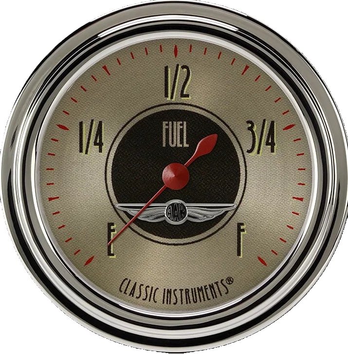 All American Nickel 2-5/8" Fuel Level Gauge