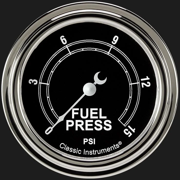 Traditional 2-5/8" Fuel Pressure Gauge (15 PSI)