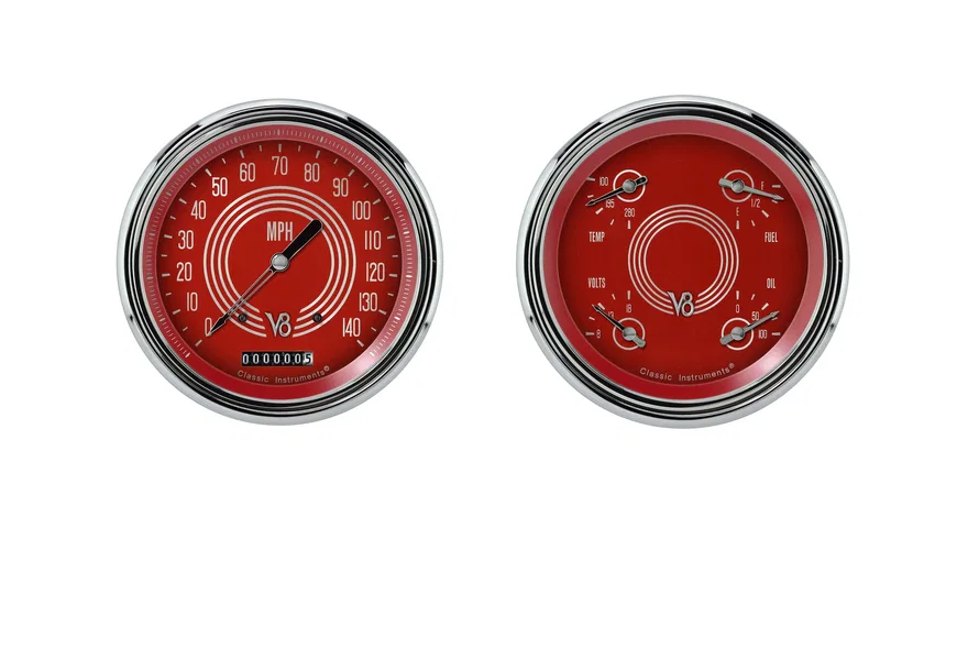 1947-53 V8 Red Steelie Chevy Truck - Speed/Quad-LS