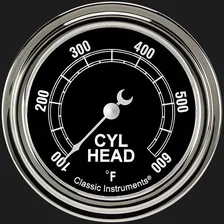 Traditional 2-5/8" Cylinder Head Tempature Gauge image 1