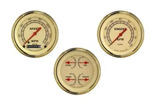 Vintage 3" Speedo/Quad/Tach-GM image 1