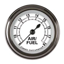 White 2-1/8" Air Fuel Ratio Gauge image 1
