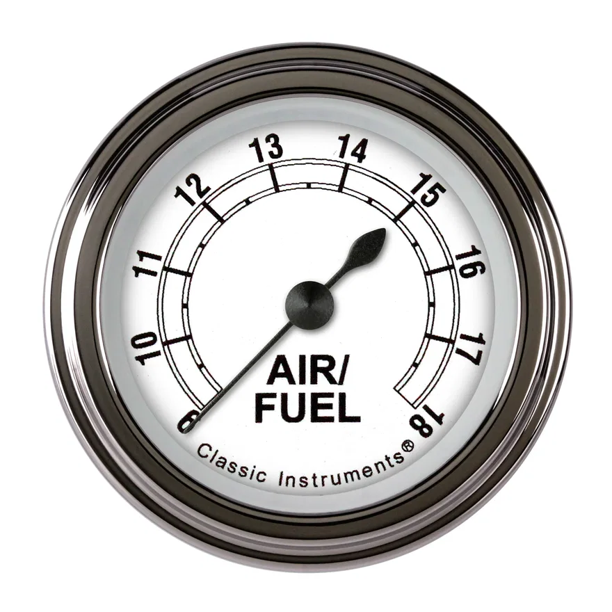 White 2-1/8" Air Fuel Ratio Gauge