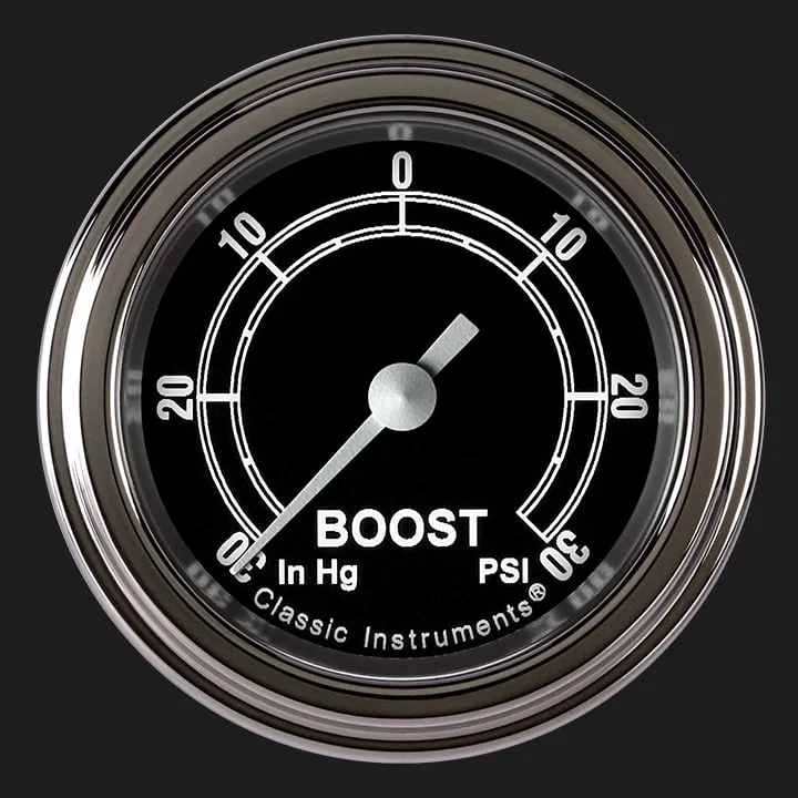 Traditional 2-1/8" Boost/Vac Gauge