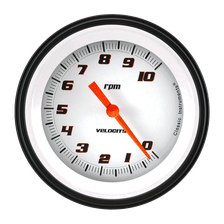 Velocity White 3-3/8" Tachometer Gauge image 1