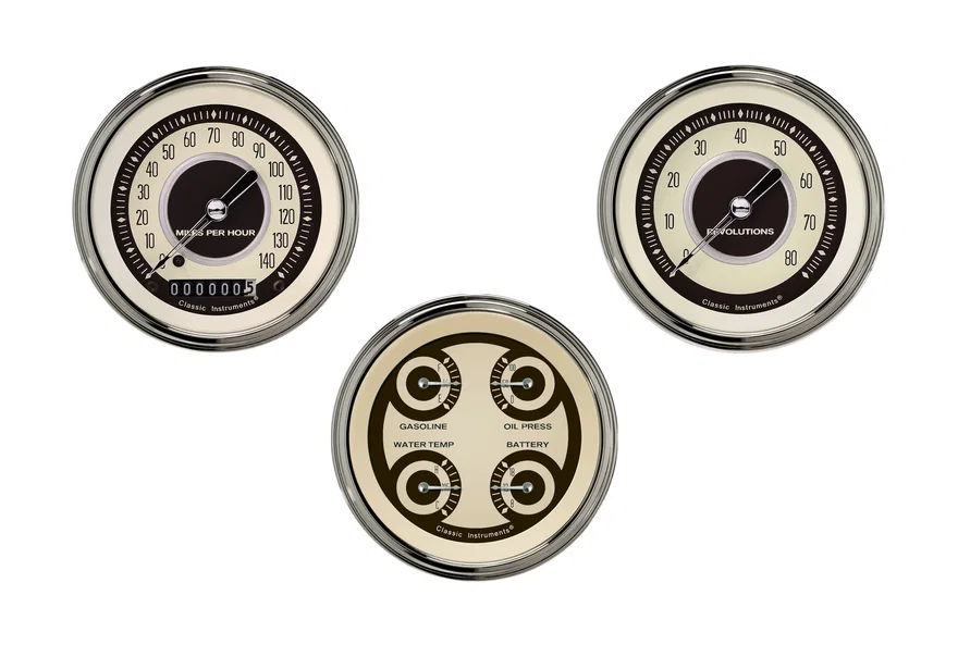 Nostalgia VT 3" Speedo/Quad/Tach-GM