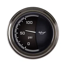 AutoCross Gray 2-1/8" Oil Pressure Gauge image 1
