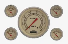 Vintage 5" Speedometer With 2-1/8" Fuel/Oil/Temp/Volt GM image 1