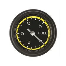 Autocross Yellow 2-1/8" Fuel Level Gauge image 1