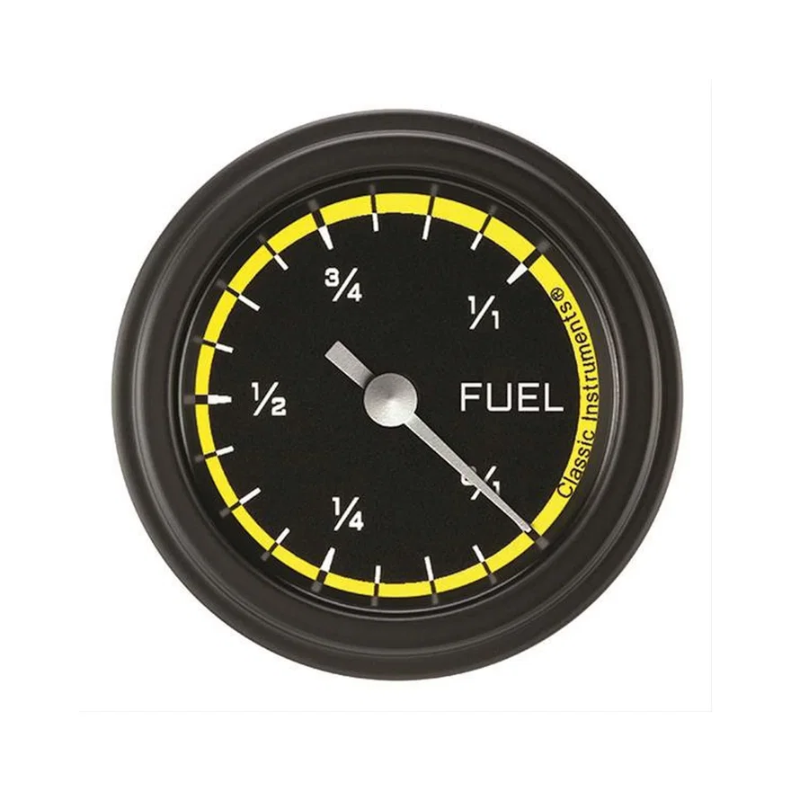 Autocross Yellow 2-1/8" Fuel Level Gauge