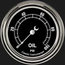 Traditional 2-5/8" Oil Pressure Gauge image 1