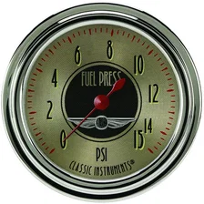 All American Nickel 2-5/8" Fuel Pressure Gauge (15 PSI) image 1