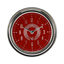 V8 Red Steelie 2-5/8" Clock image 1