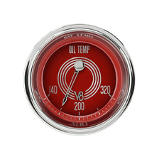 V8 Red Steelie 2-1/8" Oil Temperature Gauge image 1