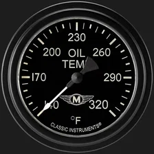 Moal Bomber 2-5/8" Oil Temperature Gauge image 1