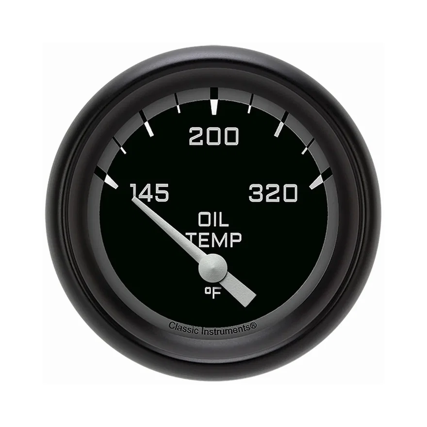 Autocross Gray 2-5/8" Oil Temperature Gauge
