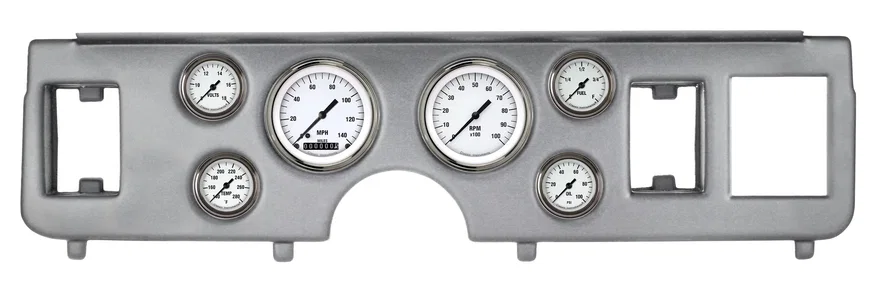 1979-86 Mustang White Hot Full Sweep 6 Gauge Set Ford