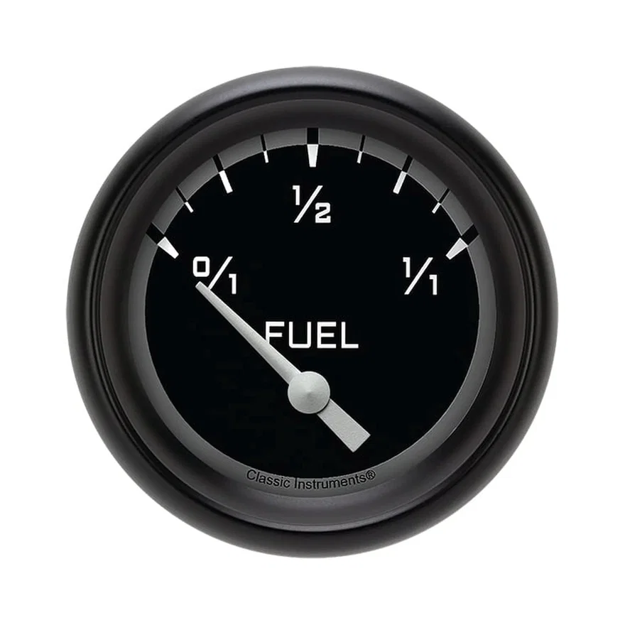 Autocross Gray 2-5/8" Fuel Level Gauge (1975-2010 Ohm)