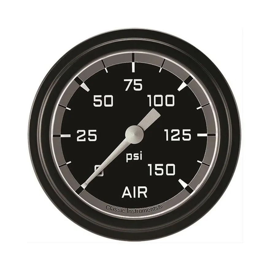 Autocross Gray 2-5/8" Air Pressure Gauge