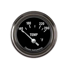 Hot Rod 2-1/8" Water Temperature Gauge image 1