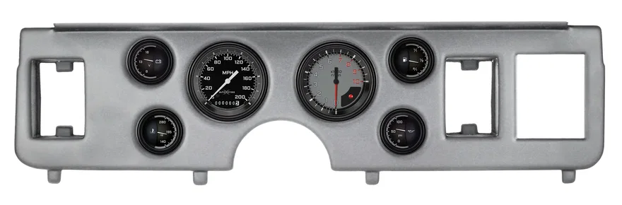 1979-86 Mustang AutoCross Gray 6 Gauge Set Ford