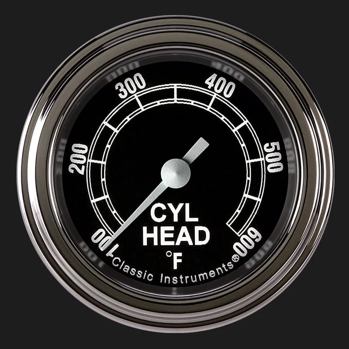 Traditional 2-1/8" Cylinder Head Tempature Gauge