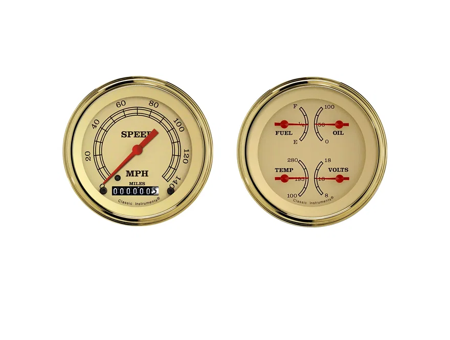 Vintage Series 3" Speedo/Quad Set-GM