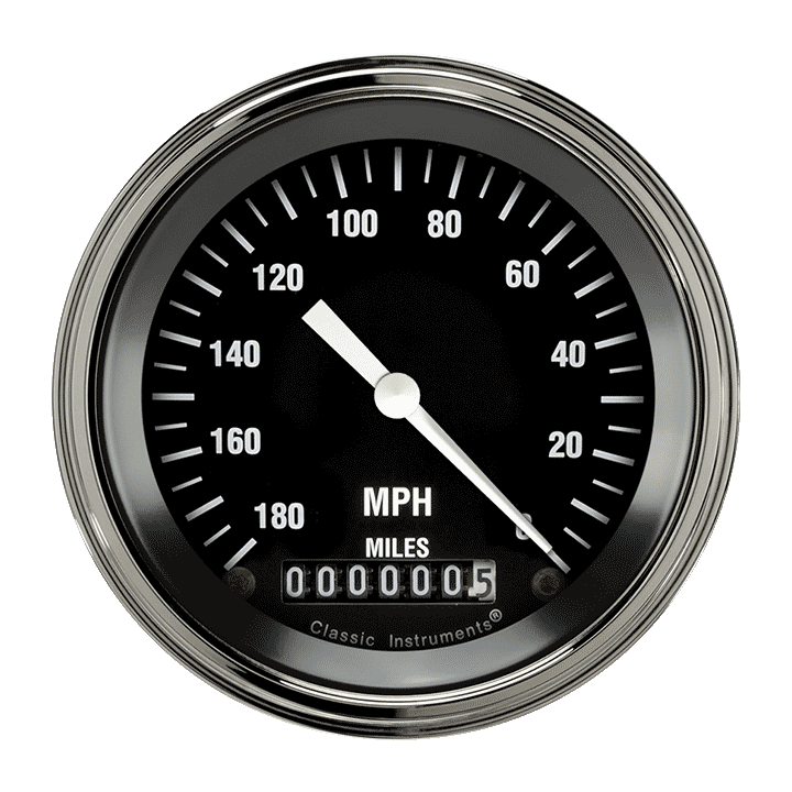 Hot Rod 3-3/8" Speedometer Gauge