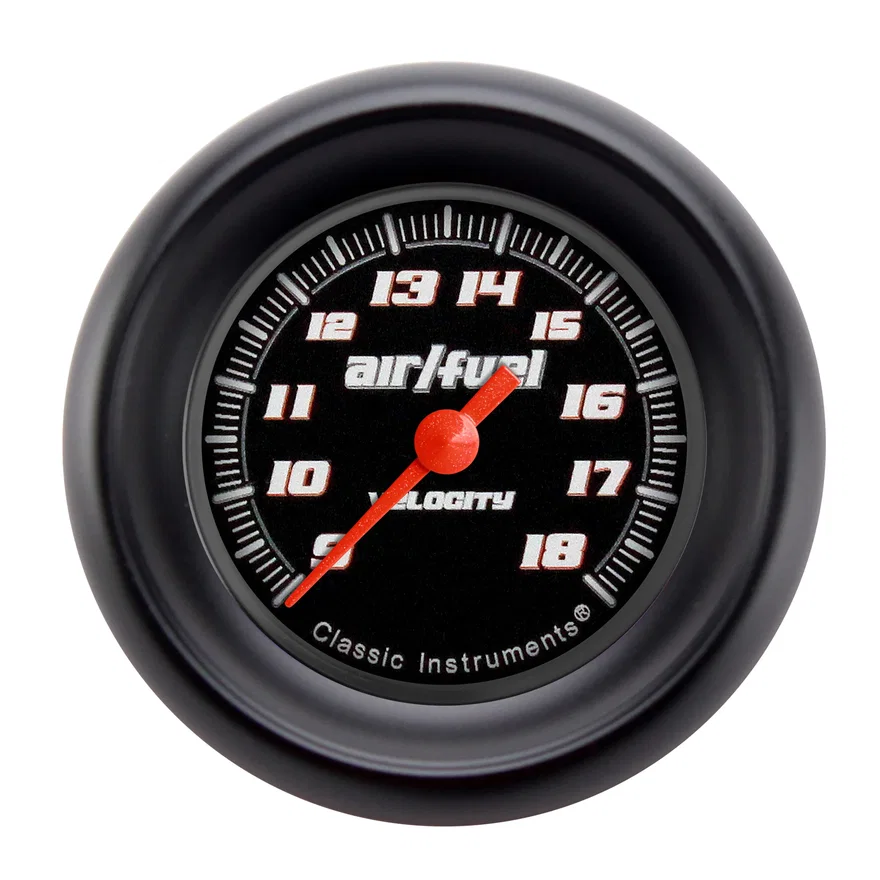 Velocity Black 2-1/8" Air Fuel Ratio Gauge