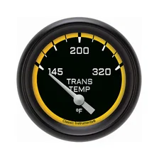 Autocross Yellow 2-5/8" Transmission Temperature Gauge image 1