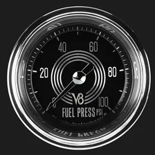 V8 Speedster 2-1/8" Fuel Pressure Gauge (100 PSI) image 1