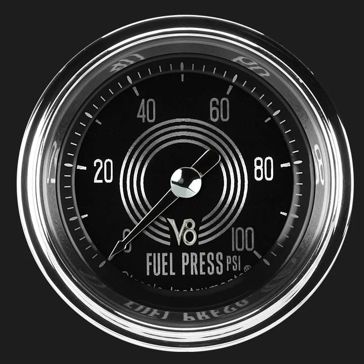 V8 Speedster 2-1/8" Fuel Pressure Gauge (100 PSI)