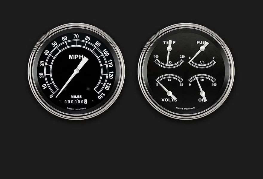 Traditional 5" Speedo & 5" Quad-GM