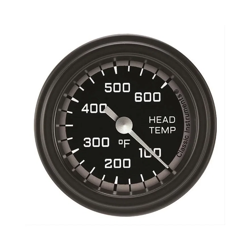Autocross Gray 2-1/8" Cylinder Head Tempature Gauge