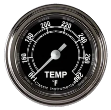 Traditional 2-1/8" Full Sweep Water Temperature Gauge image 1