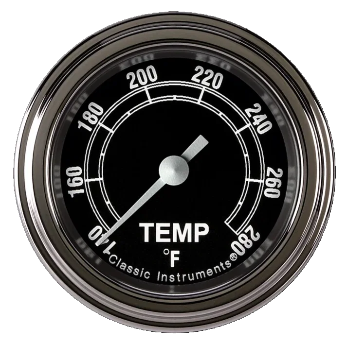 Traditional 2-1/8" Full Sweep Water Temperature Gauge