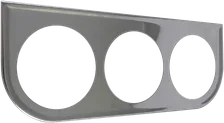 Chrome Under Dash Panel / 3-Hole image 1