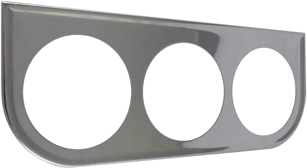 Chrome Under Dash Panel / 3-Hole