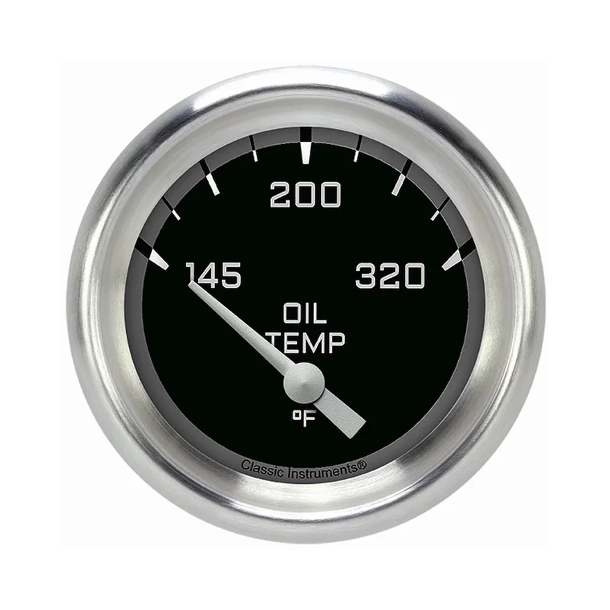 Autocross Gray 2-5/8" Oil Temperature Gauge