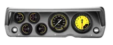 1970-76 Duster AutoCross Yellow Six Gauge Set Mopar image 1