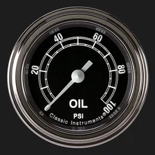 Traditional 2-1/8" Oil Pressure Gauge image 1