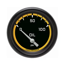 Autocross Yellow 2-5/8" Oil Pressure Gauge image 1