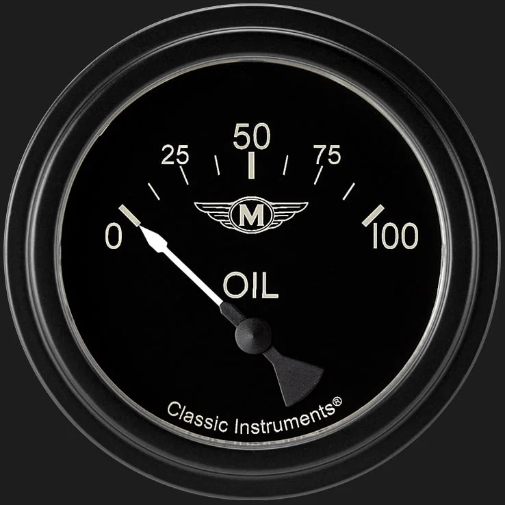 Moal Bomber 2-5/8" Oil Pressure Gauge