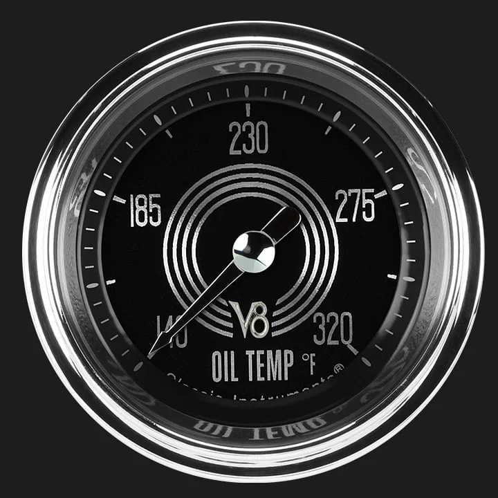 V8 Speedster 2-1/8" Oil Temperature Gauge