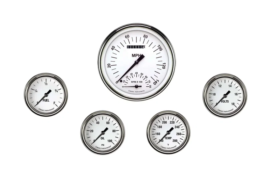 White Hot Five Gauge Set