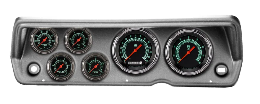 1970-76 Duster G/Stock Full Sweep Six Gauge Set Mopar