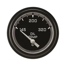 Autocross Gray 2-5/8" Oil Temperature Gauge image 1