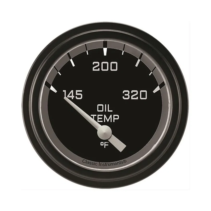 Autocross Gray 2-5/8" Oil Temperature Gauge