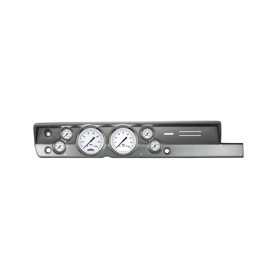 1967-69 Plymouth White Hot Full Sweep 6 Gauge Set Mopar