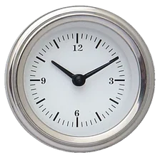 White Hot 2-1/8" Clock image 1